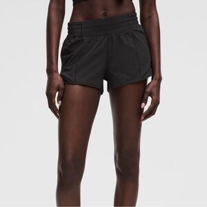 Lululemon Black Hotty Hot High-Rise Lined Short 2.5”